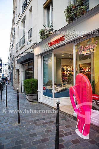  Fachada de loja das sandálias Havaianas  - Paris - Paris - França