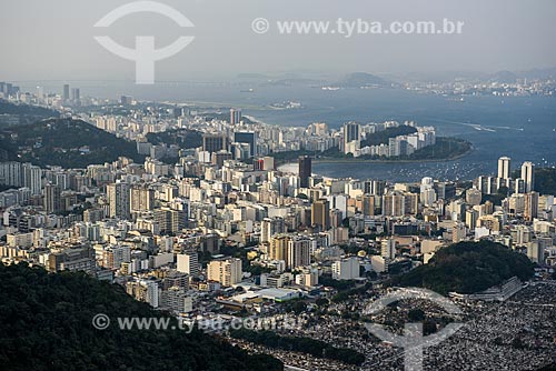  Vista do bairro de Botafogo durante a trilha no Morro dos Cabritos  - Rio de Janeiro - Rio de Janeiro (RJ) - Brasil
