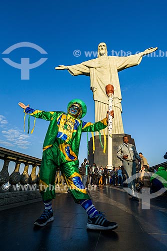  Passagem da Tocha Olímpica pelo Cristo Redentor - Cristo Redentor (1931)  - Rio de Janeiro - Rio de Janeiro (RJ) - Brasil