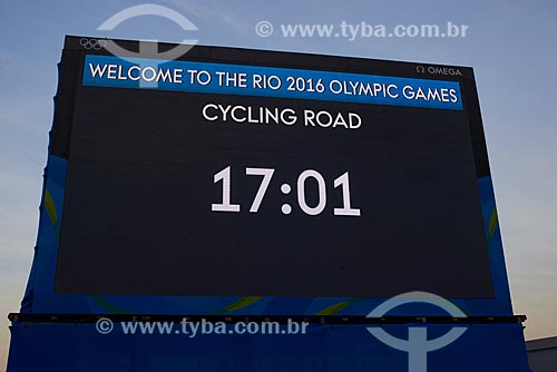  Atletas na prova de ciclismo de estrada na Avenida Vieira Souto durante os Jogos Olímpicos - Rio 2016  - Rio de Janeiro - Rio de Janeiro (RJ) - Brasil