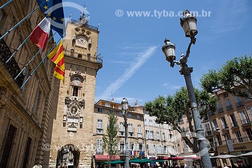  Praça do Hôtel de Ville (Prefeitura da cidade de Aix-en-Provence)  - Aix-en-Provence - Departamento de Alpes da Alta Provença - França