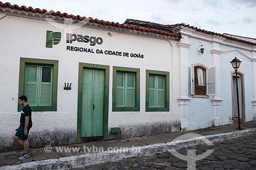 Fachada da agência do Instituto de Assistência dos Servidores Públicos de Goiás (IPASGO)  - Goiás - Goiás (GO) - Brasil