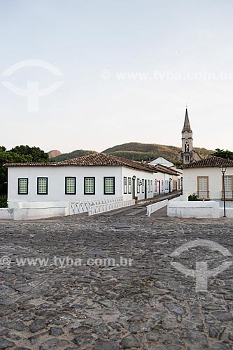  Vista da Avenida Sebastião Fleury Curado com Museu Casa de Cora Coralina e a Igreja de Nossa Senhora do Rosário dos Pretos (1930) ao fundo  - Goiás - Goiás (GO) - Brasil