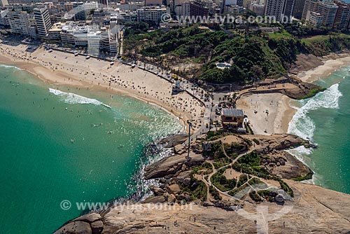  Foto aérea da Pedra do Arpoador  - Rio de Janeiro - Rio de Janeiro (RJ) - Brasil