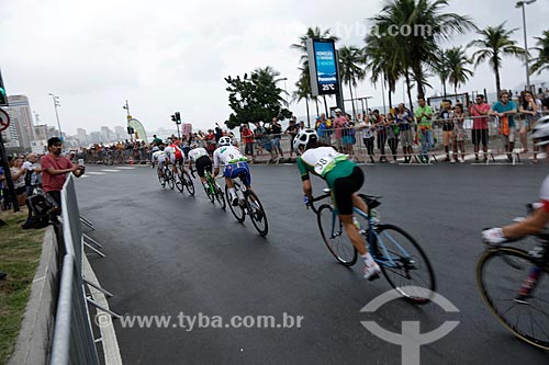  Atletas na prova de ciclismo de estrada na Avenida Delfim Moreira durante os Jogos Olímpicos - Rio 2016  - Rio de Janeiro - Rio de Janeiro (RJ) - Brasil