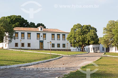  Vista do Museu das Bandeiras (1766) - antiga Cadeia e Câmara Municipal - a partir da Praça Doutor Brasil Caiado - também conhecida como Praça do Chafariz  - Goiás - Goiás (GO) - Brasil