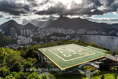  Heliponto no Morro da Urca com Botafogo ao fundo  - Rio de Janeiro - Rio de Janeiro (RJ) - Brasil