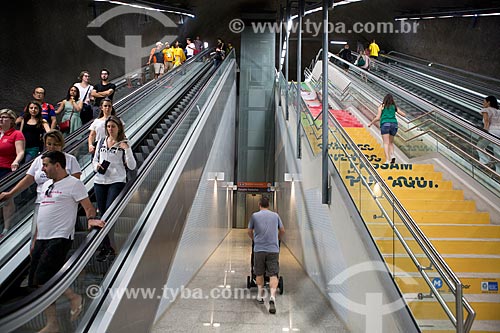  Passageiros no Metrô Linha 4 - Estação General Osório  - Rio de Janeiro - Rio de Janeiro (RJ) - Brasil