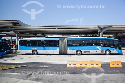  Ônibus do BRT (Bus Rapid Transit) no Terminal Alvorada  - Rio de Janeiro - Rio de Janeiro (RJ) - Brasil