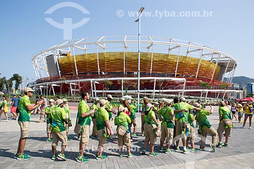  Voluntários do Projeto Incluir no Parque Olímpico Rio 2016 durante os Jogos Olímpicos - Rio 2016  - Rio de Janeiro - Rio de Janeiro (RJ) - Brasil