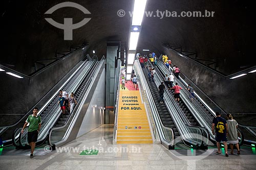 Passageiros no Metrô Linha 4 - Estação General Osório  - Rio de Janeiro - Rio de Janeiro (RJ) - Brasil
