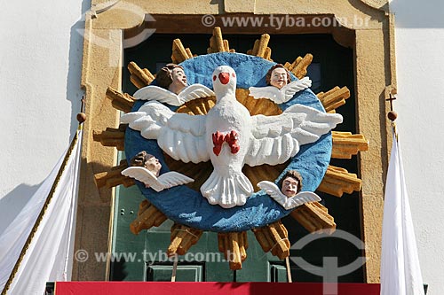  Detalhe de decoração para a festa do divino na Igreja de Nossa Senhora das Dores (1820)  - Paraty - Rio de Janeiro (RJ) - Brasil