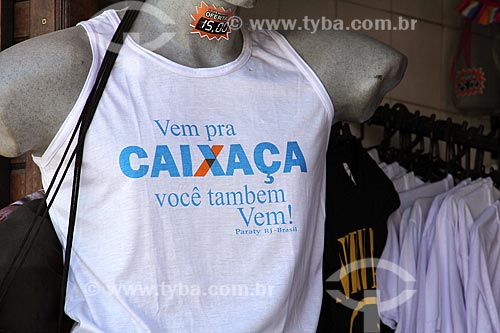  Camiseta com a frase humorada: vem pra cachaça você também, vem!  - Paraty - Rio de Janeiro (RJ) - Brasil