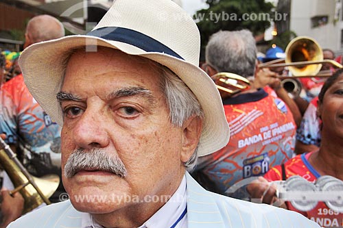  Claudio Pinheiro - fundador do bloco de carnaval de rua Banda de Ipanema - durante o desfile da Banda de Ipanema  - Rio de Janeiro - Rio de Janeiro (RJ) - Brasil