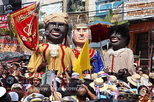  Bonecos gigantes durante a Festa de São Benedito  - Aparecida - São Paulo (SP) - Brasil