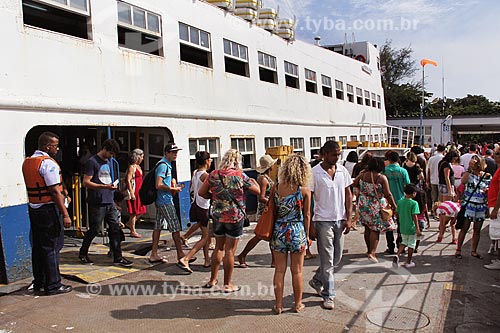  Desembarque na estação das barcas da Ilha de Paquetá  - Rio de Janeiro - Rio de Janeiro (RJ) - Brasil