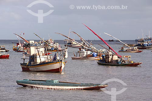  Traineiras na orla da Praia de Mucuripe  - Fortaleza - Ceará (CE) - Brasil