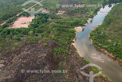  Foto aérea da aldeia Moikarakô na Terra Indígena Kayapó  - São Félix do Xingu - Pará (PA) - Brasil