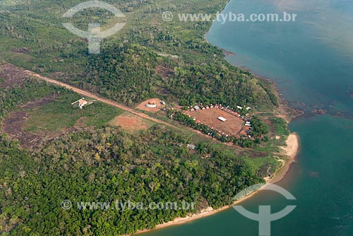  Foto aérea da Tribo Kokraimoro na Terra Indígena Mebêngôkre  - São Félix do Xingu - Pará (PA) - Brasil
