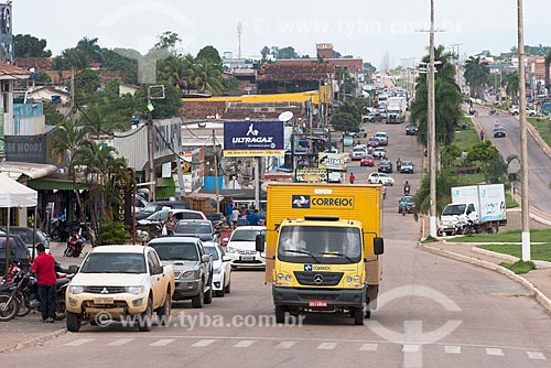  Caminhão dos Correios (Empresa Brasileira de Correios e Telégrafos) na Avenida das Nações (PA-279)  - Ourilândia do Norte - Pará (PA) - Brasil