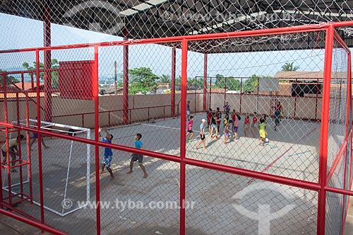  Quadra poliesportiva da Escola Municipal Elcione Barbalho  - Tucumã - Pará (PA) - Brasil