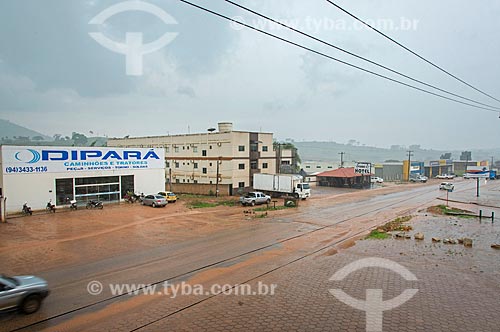 Avenida das Nações (PA-279) durante a chuva  - São Félix do Xingu - Pará (PA) - Brasil