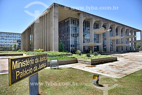  Fachada do Palácio da Justiça (1963) - sede do Ministério da Justiça  - Brasília - Distrito Federal (DF) - Brasil
