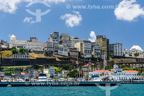  Vista da cidade alta a partir da Baía de Todos os Santos  - Salvador - Bahia (BA) - Brasil