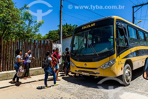  Ônibus Escolar no Morro de São Paulo  - Cairu - Bahia (BA) - Brasil