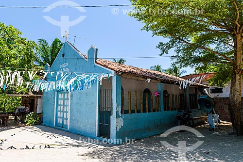  Fachada da Igreja de São Pedro na Vila de Velha Boipeba  - Cairu - Bahia (BA) - Brasil