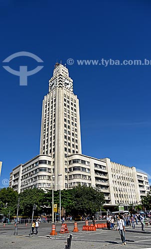  Torre do relógio da Estação Ferroviária Central do Brasil - antiga Estrada de Ferro Dom Pedro II  - Rio de Janeiro - Rio de Janeiro (RJ) - Brasil