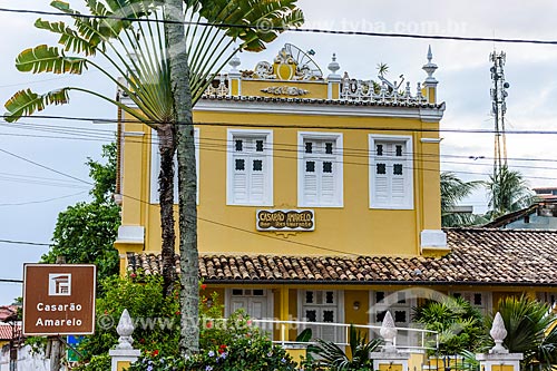  Antigo Casarão Amarelo - casario da época de ouro do cacau - atualmente Restaurante Casarão Amarelo  - Itacaré - Bahia (BA) - Brasil