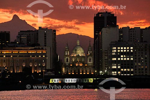  Pôr do sol no Centro do Rio de Janeiro  - Rio de Janeiro - Rio de Janeiro (RJ) - Brasil