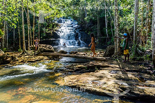  Banhistas na Cachoeira do Cleandro  - Itacaré - Bahia (BA) - Brasil