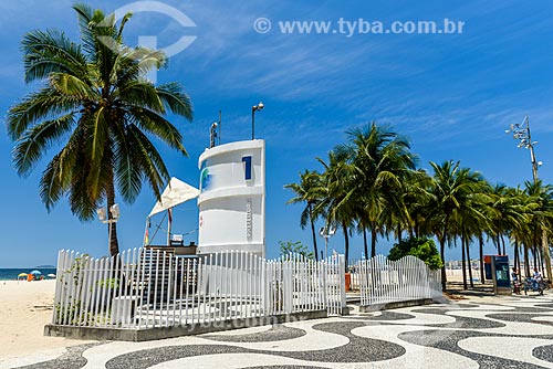  Posto 1 na orla da Praia do Leme  - Rio de Janeiro - Rio de Janeiro (RJ) - Brasil