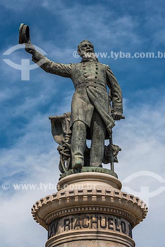  Detalhe da estátua do Almirante Barroso (1909) na Praça Paris  - Rio de Janeiro - Rio de Janeiro (RJ) - Brasil