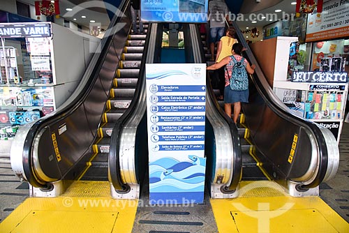  Escada rolante do Shopping São Luíz - também conhecido como Shopping dos Peixinhos  - Rio de Janeiro - Rio de Janeiro (RJ) - Brasil