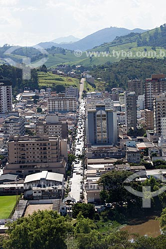  Vista geral da cidade de São Lourenço com Avenida Dom Pedro II  - São Lourenço - Minas Gerais (MG) - Brasil