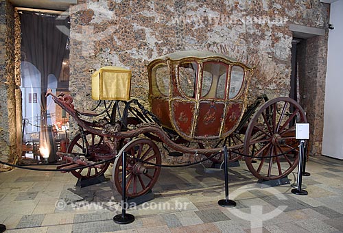  Carruagem - parte da exposição permanente do móvel ao automóvel - no Museu Histórico Nacional  - Rio de Janeiro - Rio de Janeiro (RJ) - Brasil