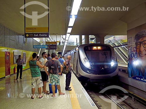  Metrô na Estação Jardim Oceânico do Metrô Rio (linha 4)  - Rio de Janeiro - Rio de Janeiro (RJ) - Brasil