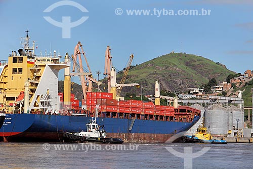  Navio cargueiro Cândido Rondon no Porto de Vitória  - Vila Velha - Espírito Santo (ES) - Brasil