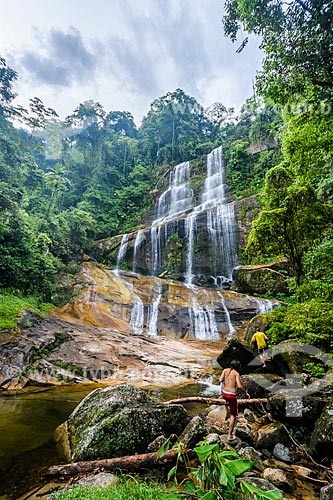  Cachoeira na Reserva Ecológica de Guapiaçu  - Cachoeiras de Macacu - Rio de Janeiro (RJ) - Brasil