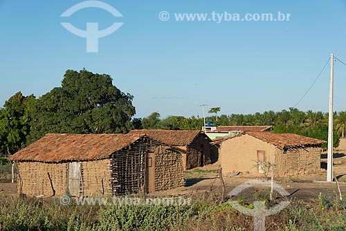  Casas de pau-a-pique na Aldeia Caatinga Grande - Tribo Truká  - Cabrobó - Pernambuco (PE) - Brasil