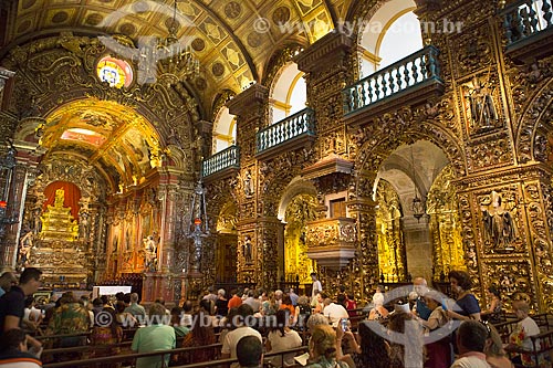  Interior da Igreja de Nossa Senhora do Monte Serrat (1671) no Mosteiro de São Bento  - Rio de Janeiro - Rio de Janeiro (RJ) - Brasil