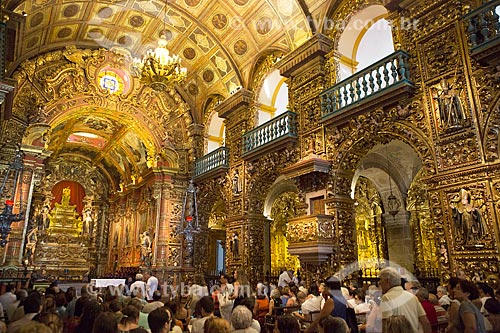  Interior da Igreja de Nossa Senhora do Monte Serrat (1671) no Mosteiro de São Bento  - Rio de Janeiro - Rio de Janeiro (RJ) - Brasil