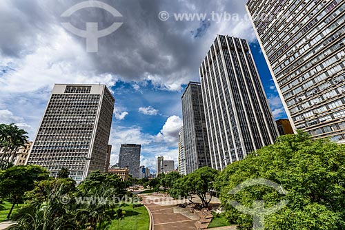  Vista de prédios no Vale do Anhangabaú  - São Paulo - São Paulo (SP) - Brasil