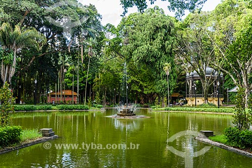  Lago e fonte no Parque da Luz  - São Paulo - São Paulo (SP) - Brasil