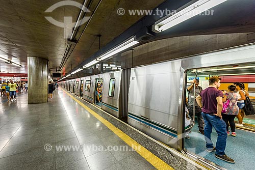  Interior de estação do Metrô de São Paulo  - São Paulo - São Paulo (SP) - Brasil