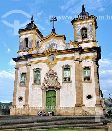  Fachada da Igreja de São Francisco de Assis (1794)  - Mariana - Minas Gerais (MG) - Brasil