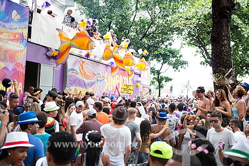  Trio elétrico durante o desfile do bloco de carnaval de rua Simpatia é Quase Amor na Rua Teixeira de Melo  - Rio de Janeiro - Rio de Janeiro (RJ) - Brasil